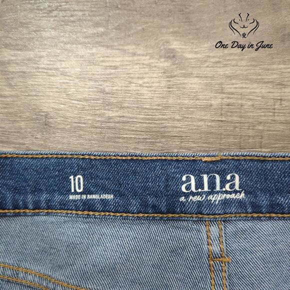 a.n.a Denim Mini SKirt Size 10 - Picture 2 of 5